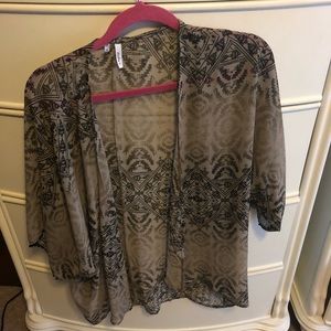 Tribal print kimono